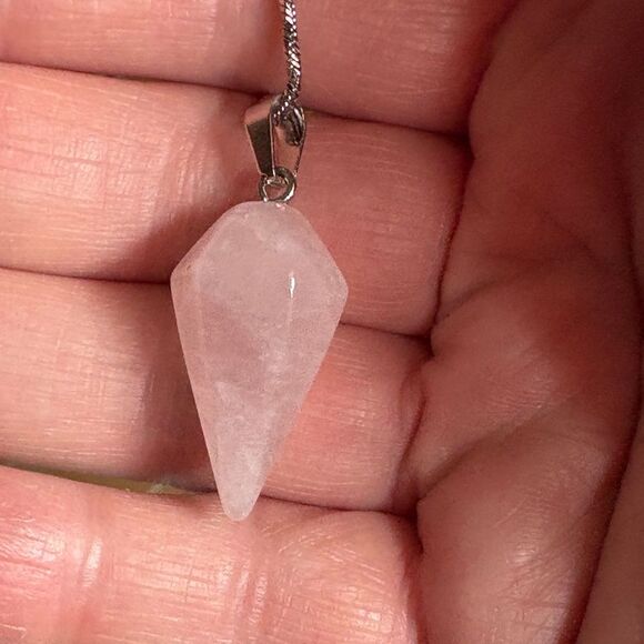 Rose Quartz Necklace NWT - Picture 4 of 9